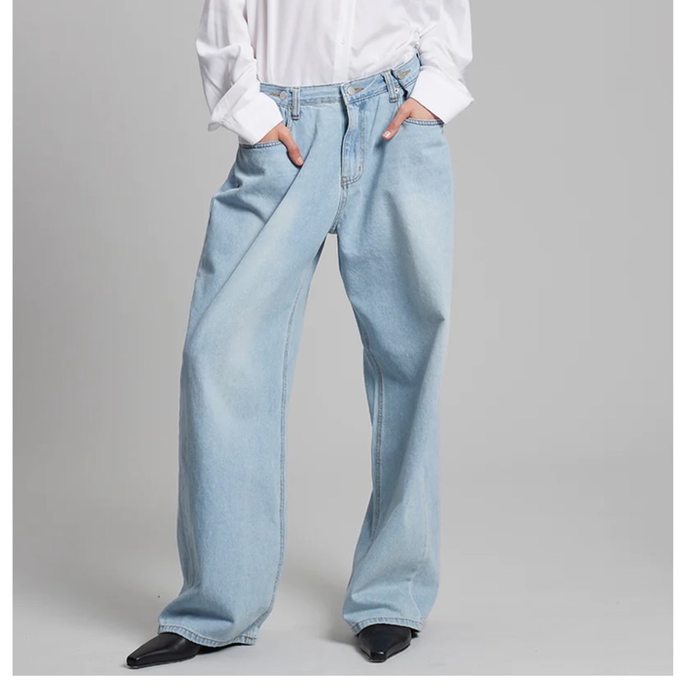 The Frankie Shop Hayla Denim Pants Light Wash M/L